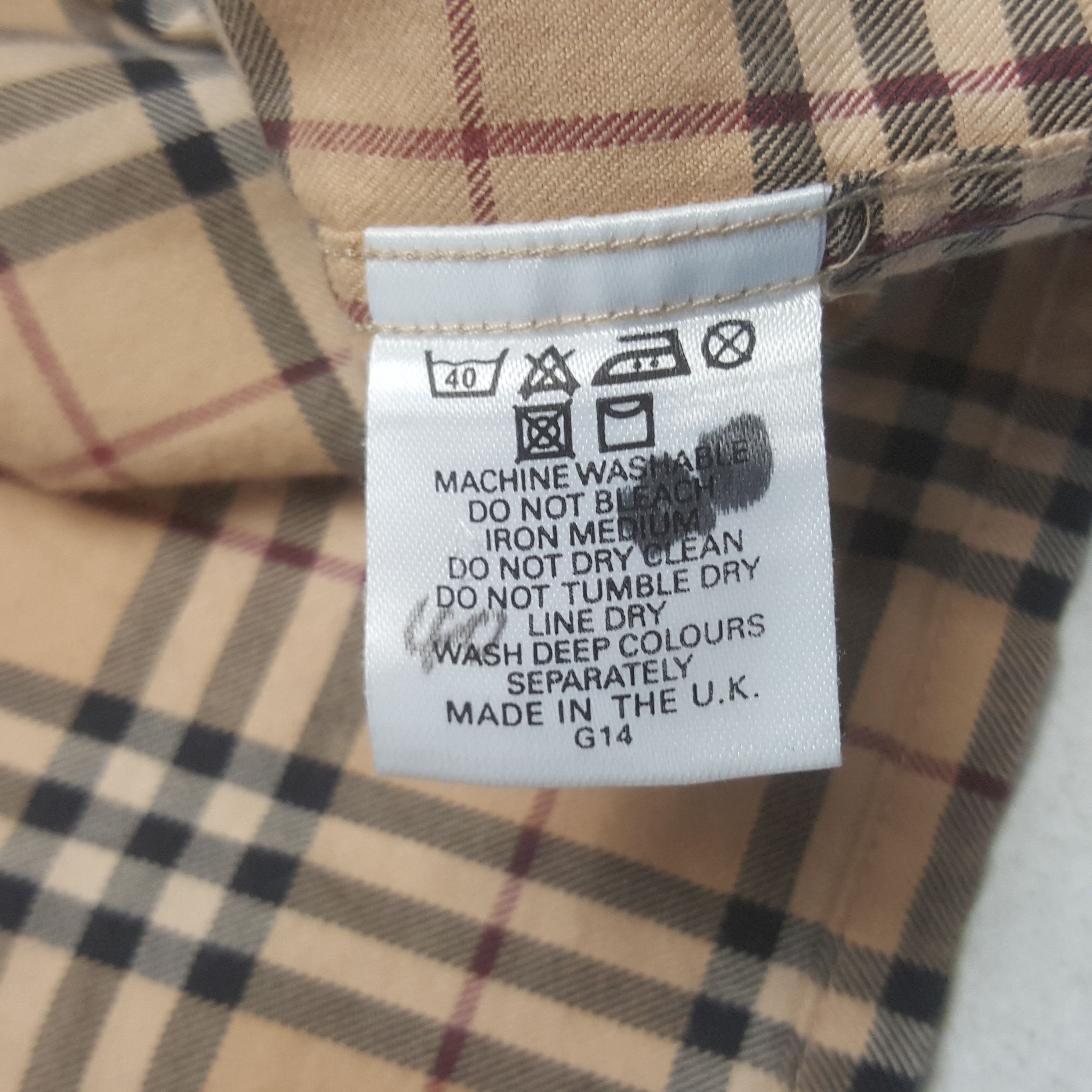 Burberry × Vintage Vintage Burberry London Nova Check Button Up Shirt Size US L / EU 52-54 / 3 - 6 Thumbnail