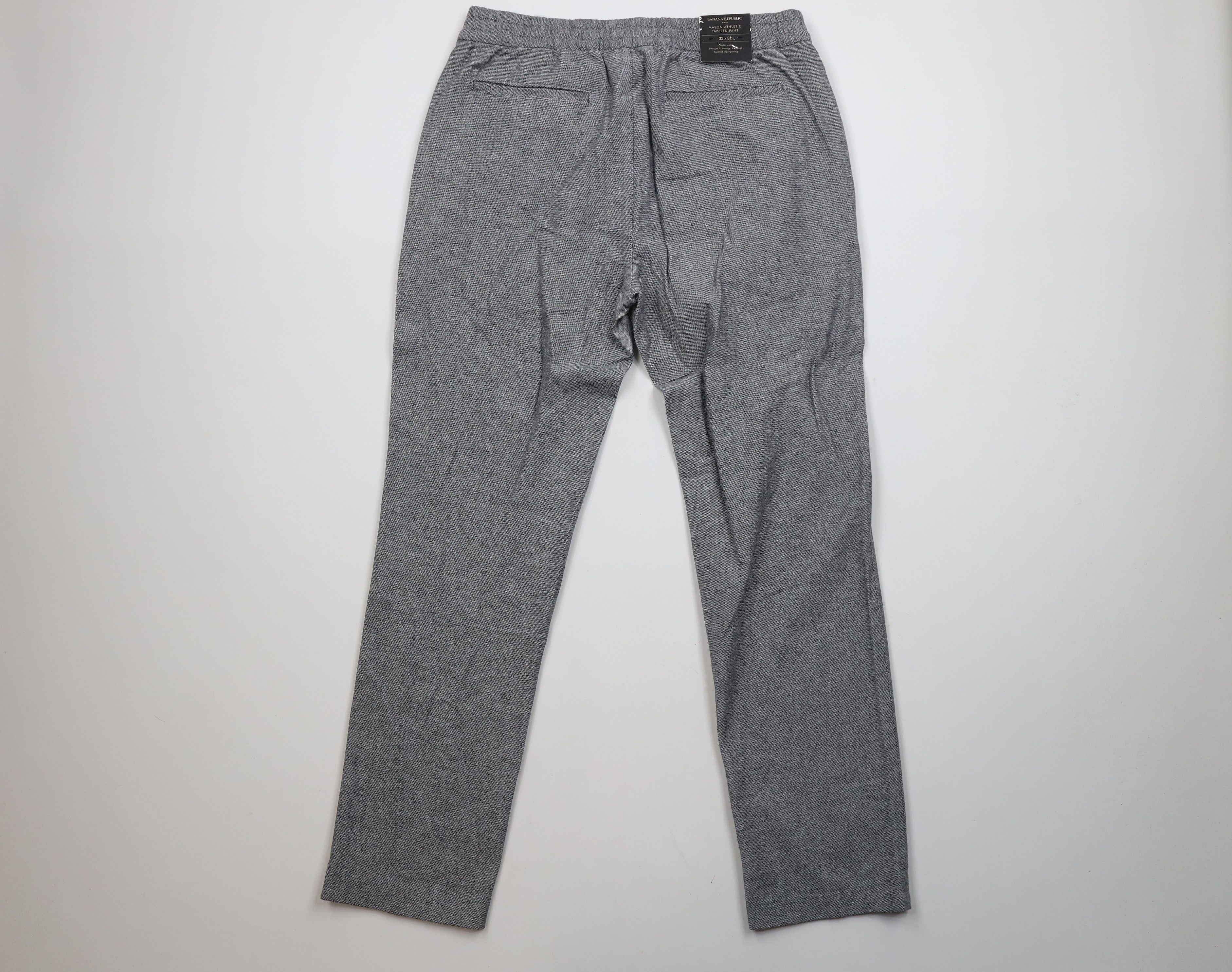 New Banana Republic Mason Athletic Tapered Leg Pants Gray