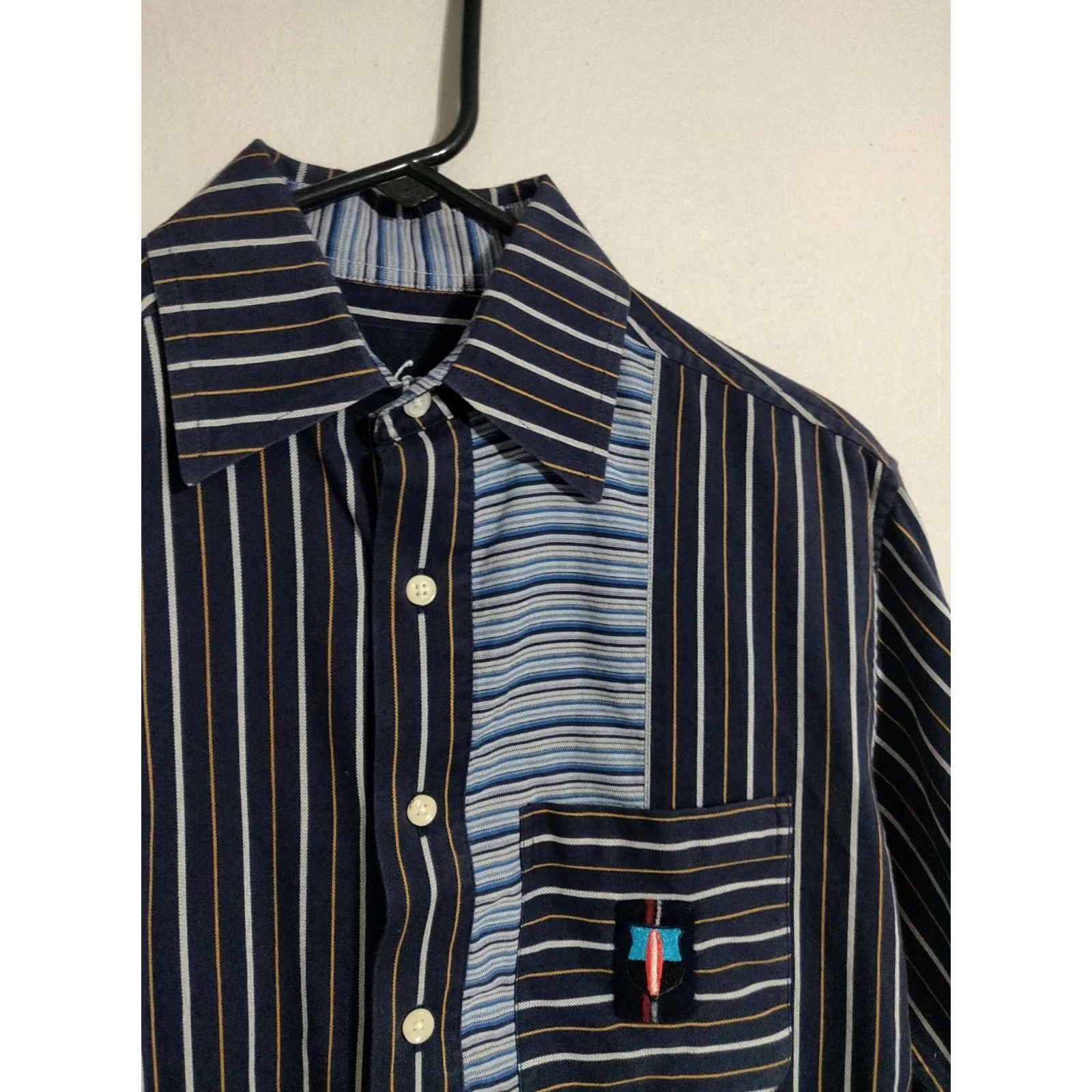 Robert Graham Robert Graham Button Up Shirt Long Sleeve Casual Dress Mens S Multicolor Striped Crest Logo Size US S / EU 44-46 / 1 - 3 Thumbnail
