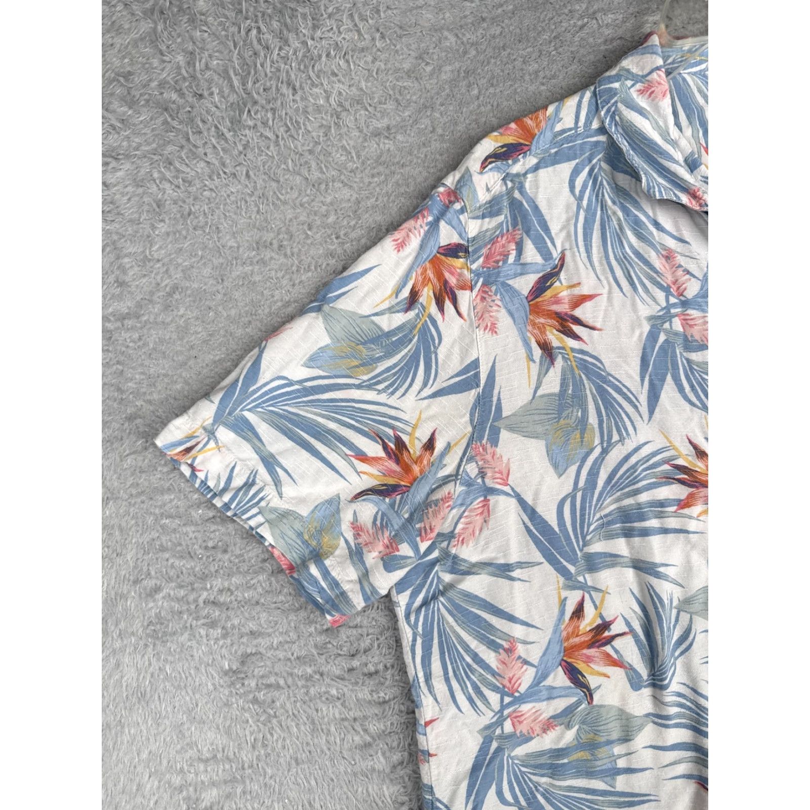 George George Shirt Mens 2XL Multicolor Short Sleeve Hawaiian Floral Tropical Button Up Size US XXL / EU 58 / 5 - 3 Thumbnail