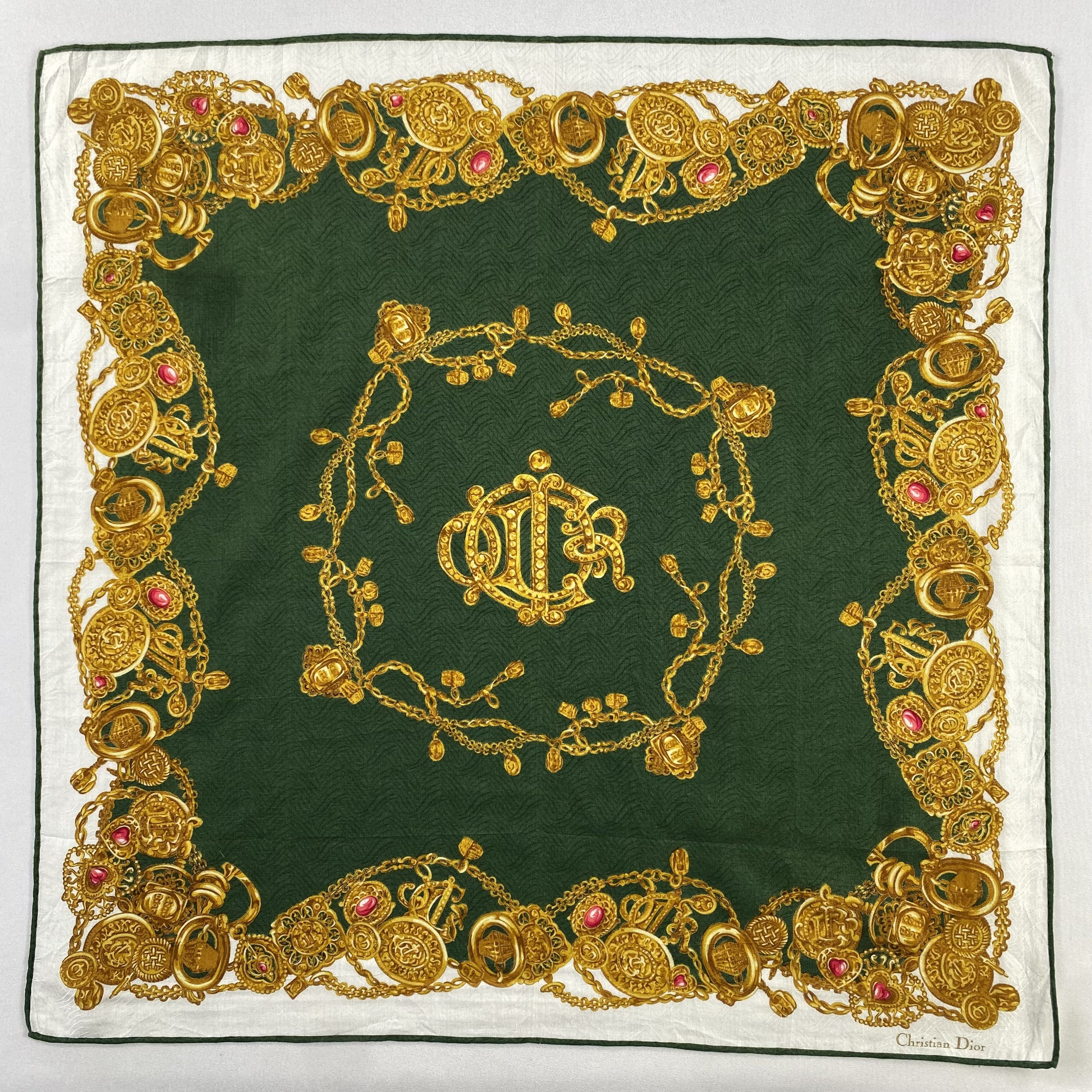 Vintage Christian Dior Monsieur Handkerchief / Neckerchief-P1030 Size ONE SIZE - 1 Thumbnail