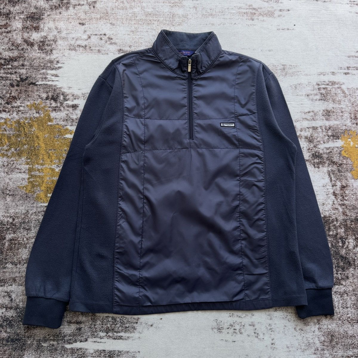 Pierre Balmain PIERRE BALMAIN TECH FLEECE HALF ZIP JACKET NAVY Size US M / EU 48-50 / 2 - 2 Thumbnail