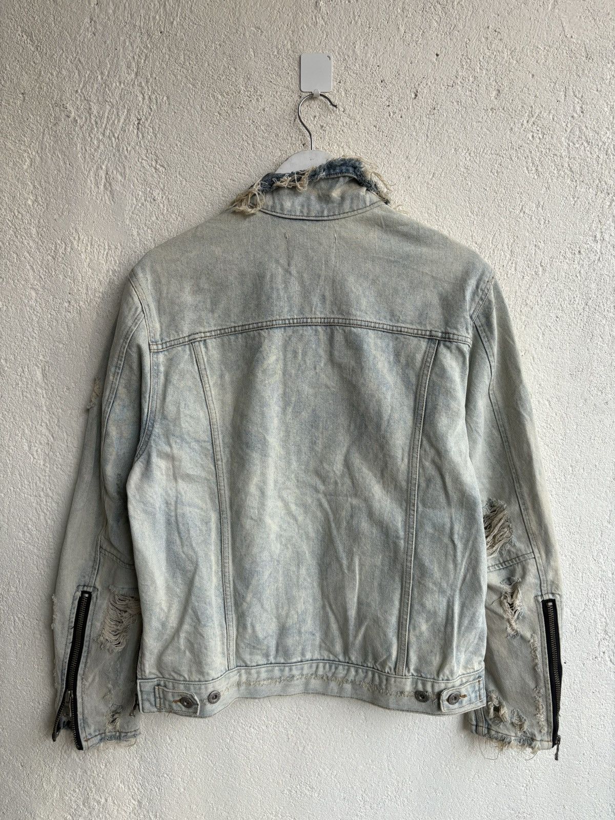Balenciaga 2000s Lepeiton distressed denim biker jacket y2k style Size US M / EU 48-50 / 2 - 5 Thumbnail
