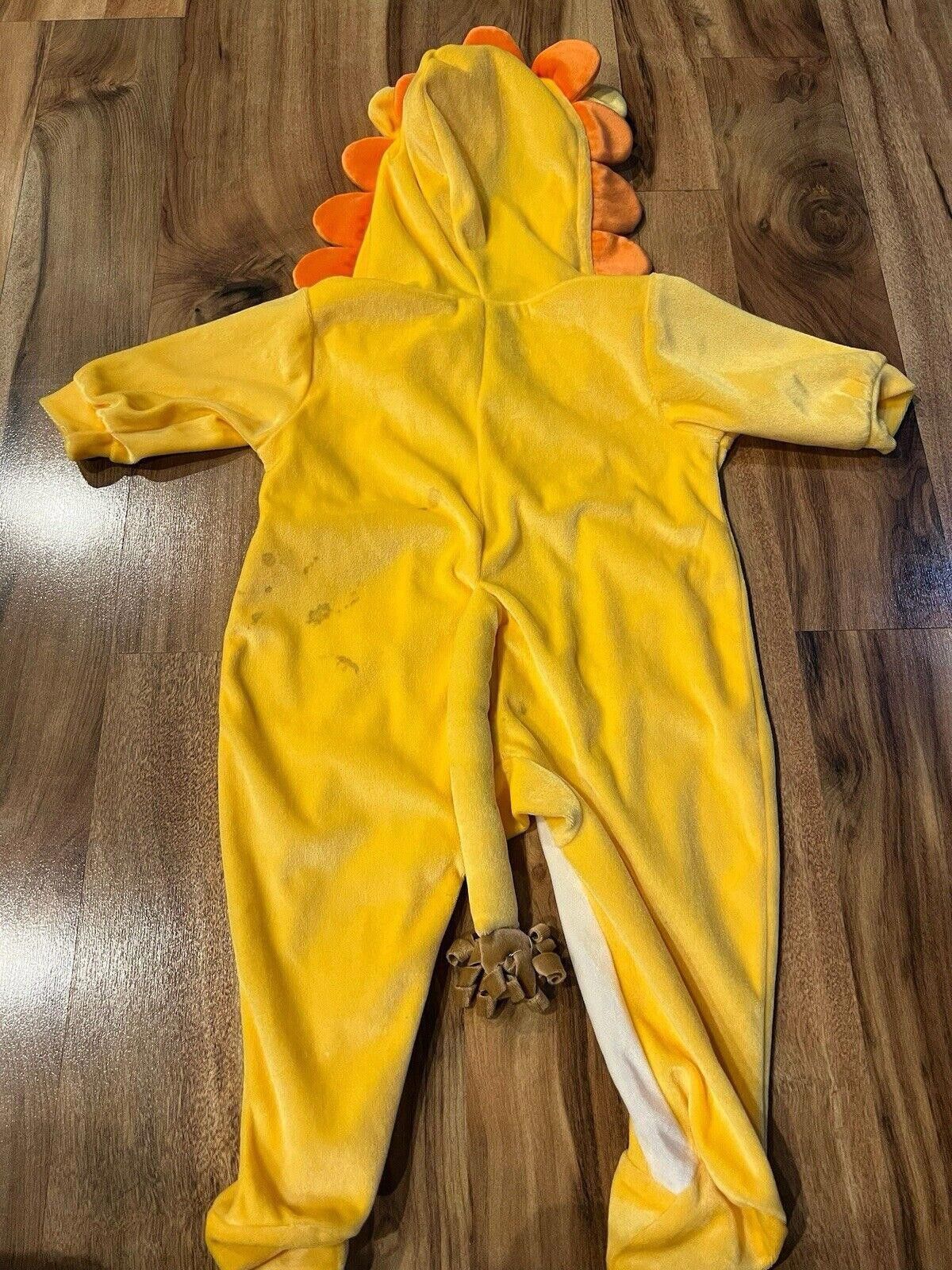 Designer Lion Halloween Costume Yellow Orange One Pc Baby Infant 3M Size ONE SIZE - 4 Thumbnail