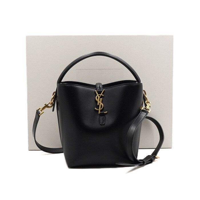 Yves Saint Laurent Small Shiny Leather Shoulder Bag and Crossbody Bag Size ONE SIZE - 1 Thumbnail