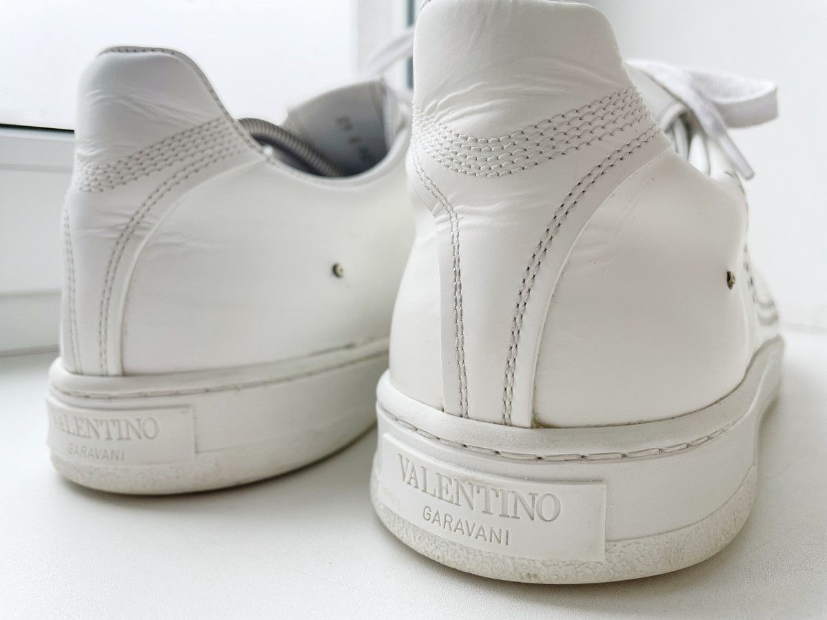 Valentino Valentino Garavani Men Basic White Leather Shoes Backnet 42 Size US 9 / EU 42 - 6 Thumbnail