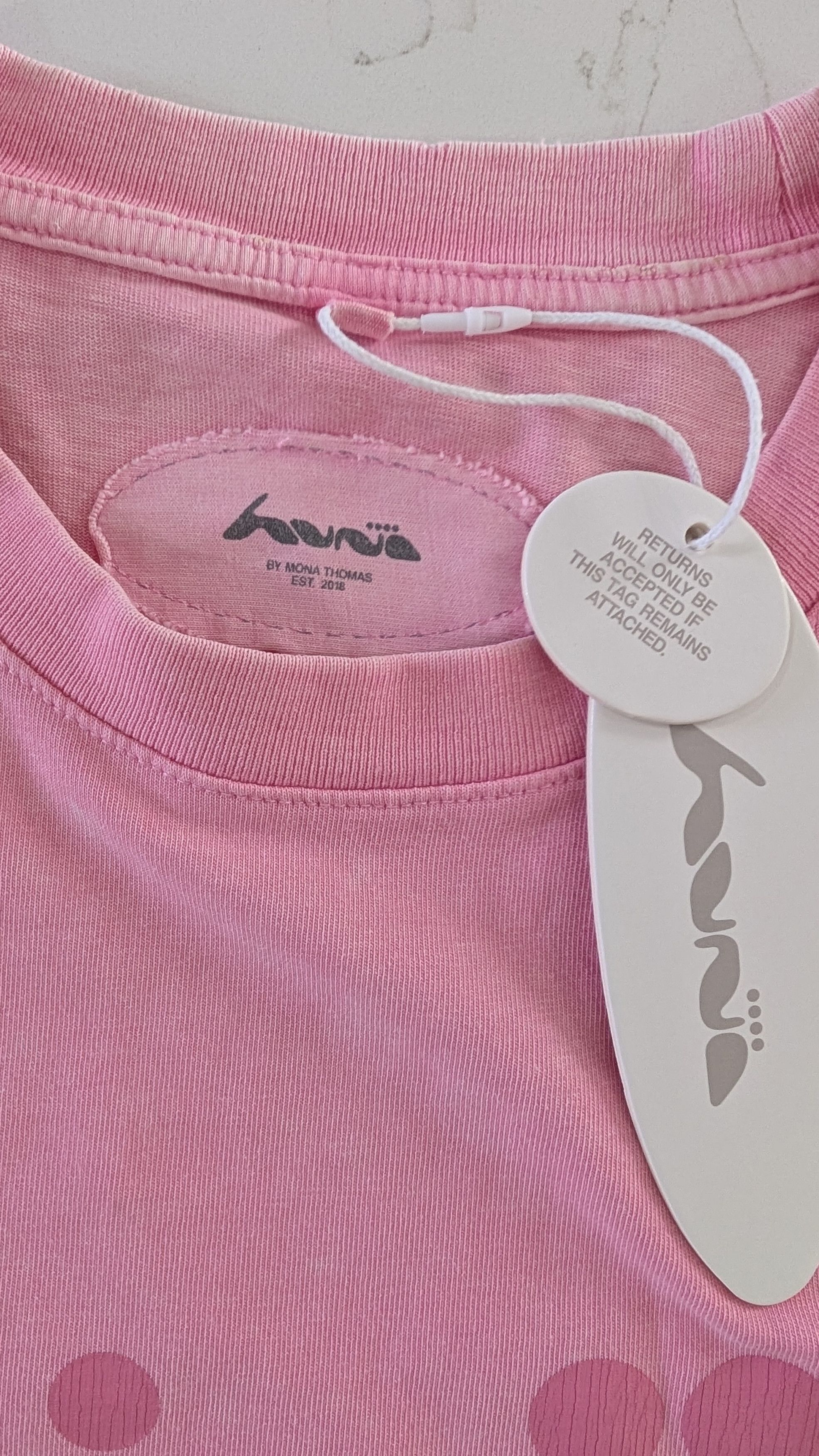 HUNI Design Huni by Mona Thomas Pink Oversized Boxy T-Shirt Size XL Size US XL / EU 56 / 4 - 5 Thumbnail