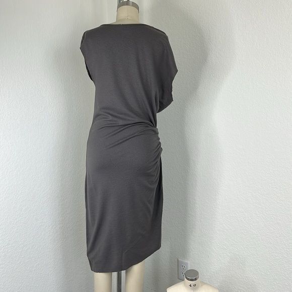 Helmut Lang Helmut Lang Sonar Wool Twig Draped Gathered Asymmetrical Dre Size M / US 6-8 / IT 42-44 - 5 Thumbnail