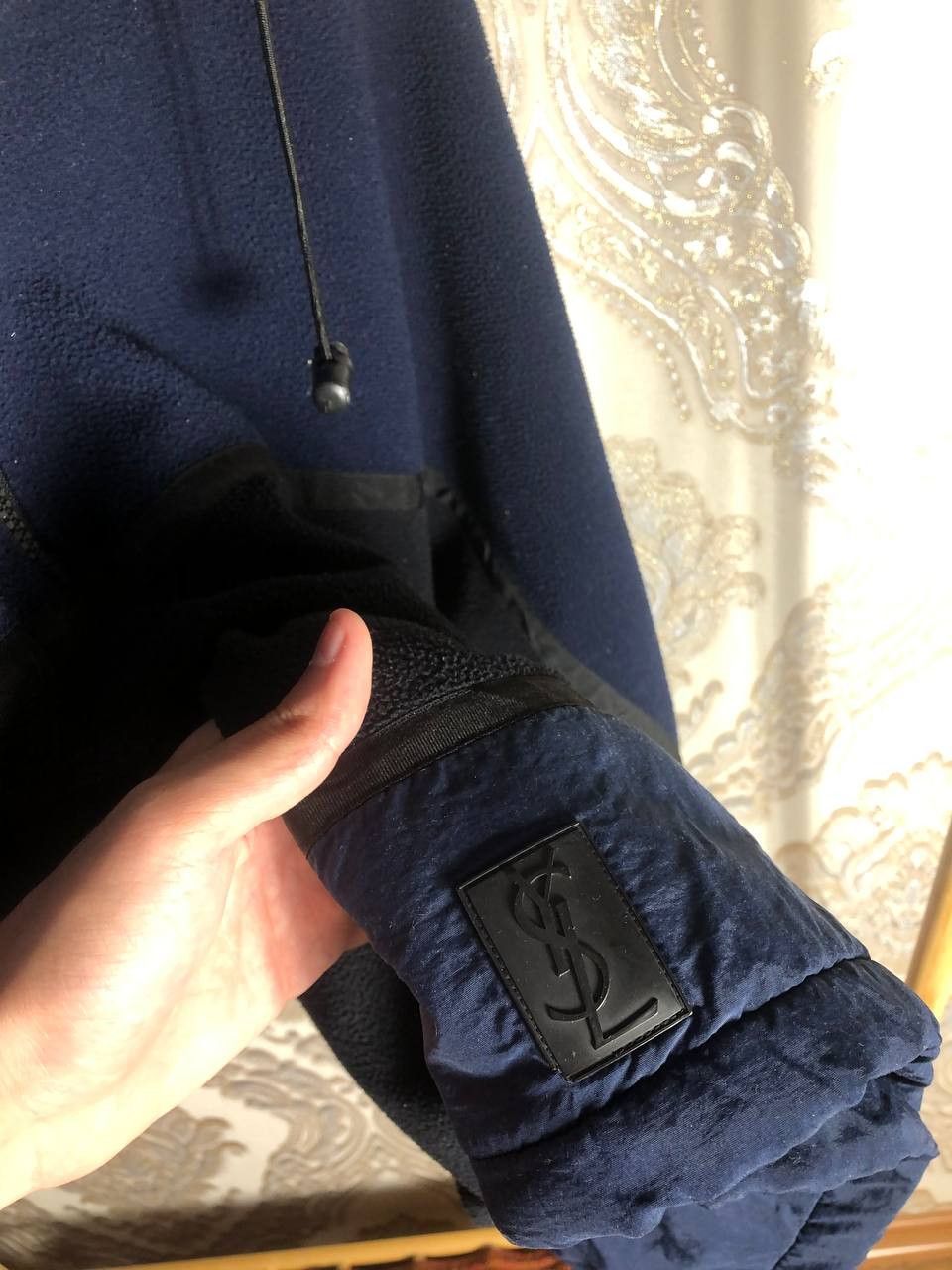 Saint Laurent Paris Vintage YVES Saint Laurent Zip Hoodie Retro Fleece Designer Size US L / EU 52-54 / 3 - 12 Thumbnail