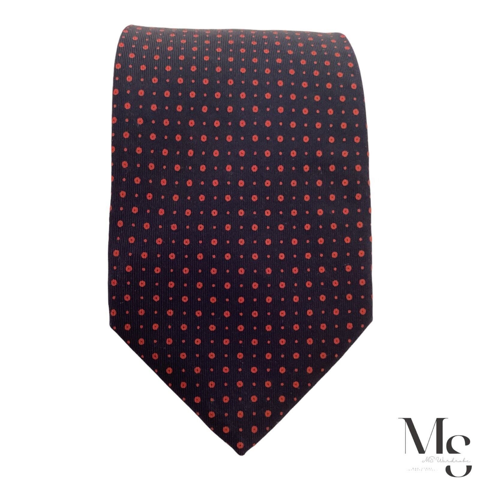 Burberry BURBERRY LONDON Navy Blue Geometric Silk Tie Made In England Size ONE SIZE - 3 Thumbnail