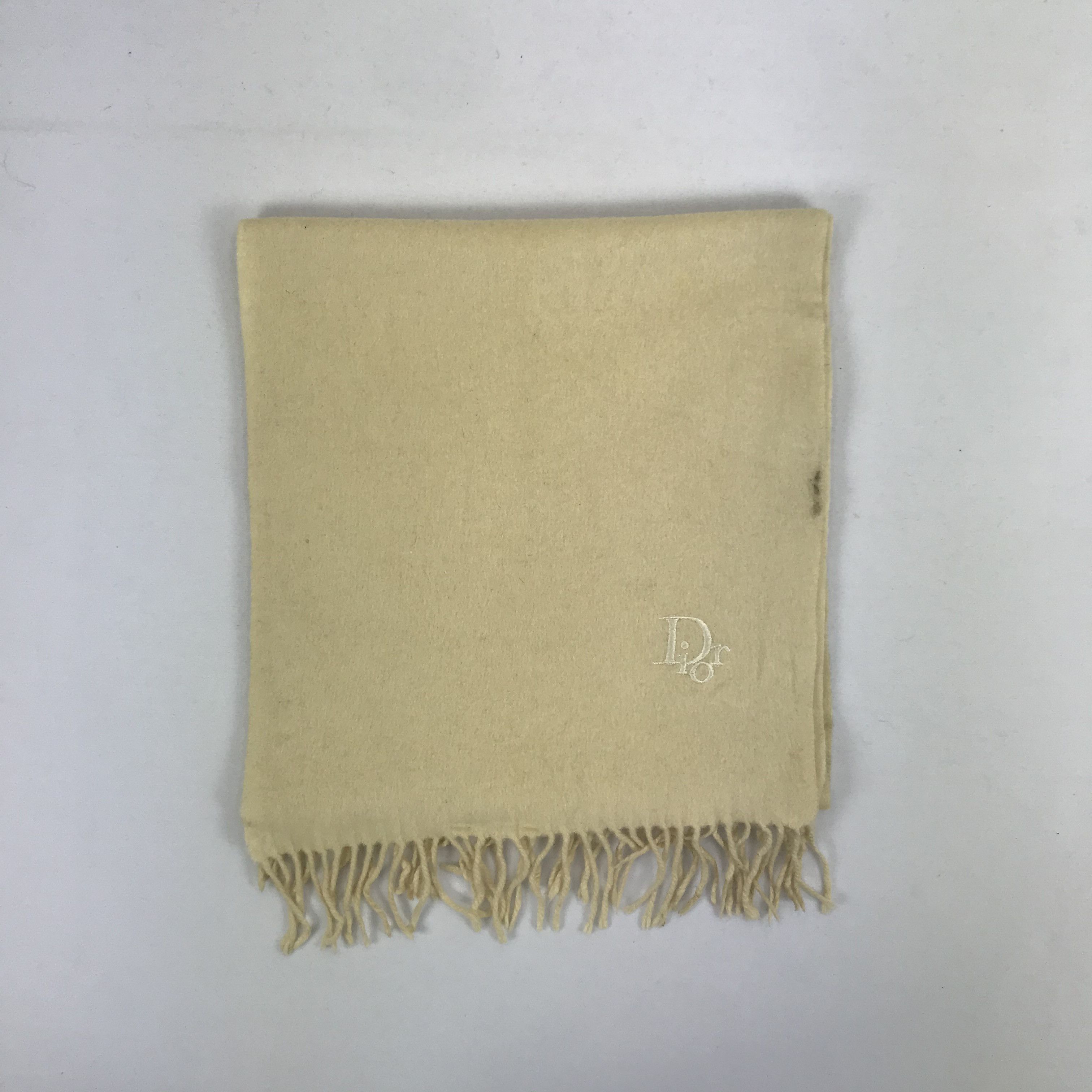 Japanese Brand Dior Scarf Muffler Wool Cashmere Size ONE SIZE - 2 Thumbnail