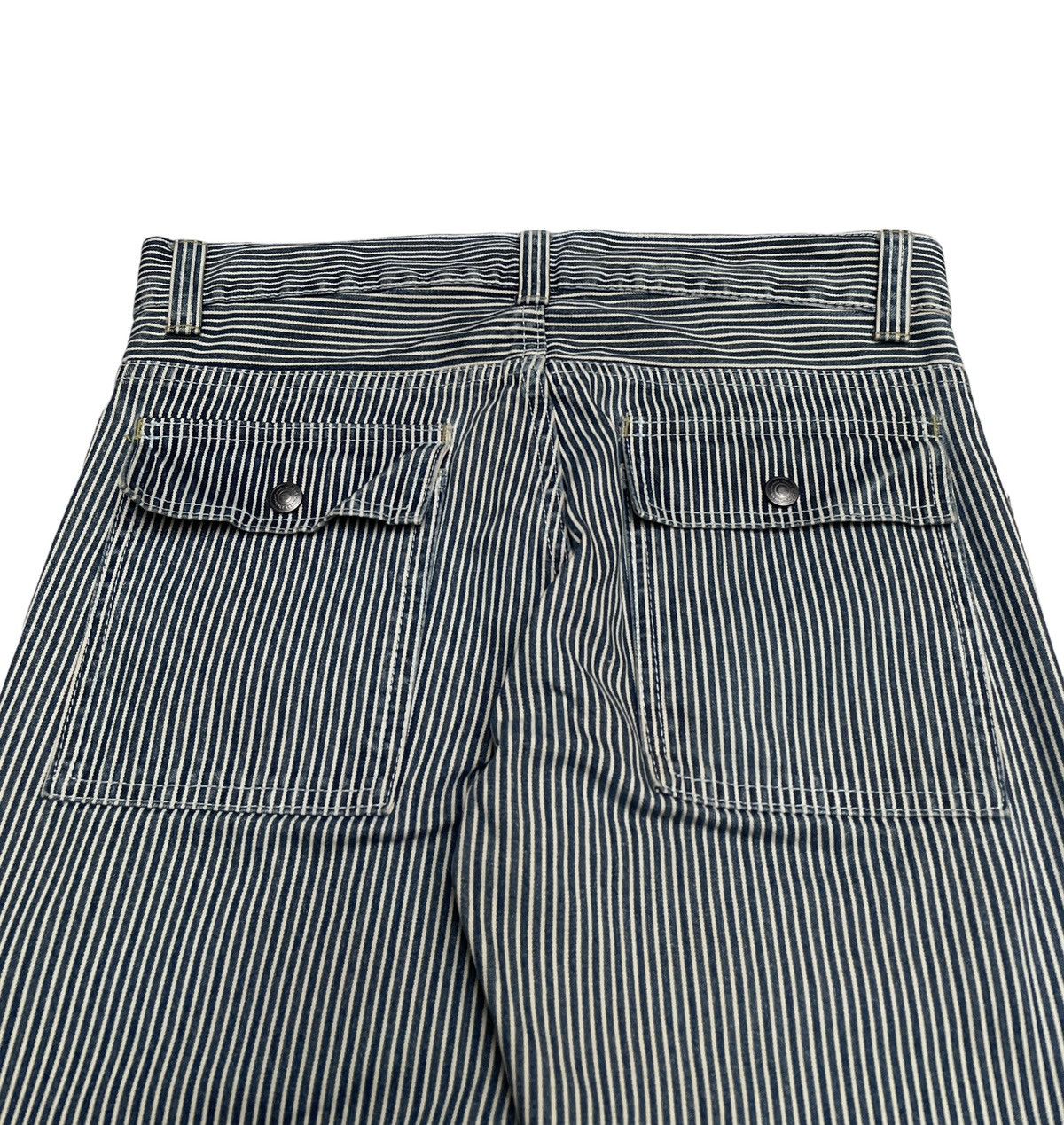 If Six Was Nine × Japanese Brand Rare Design Vintage Brand Swell Flared Hickory Pants 2000s Size US 30 / EU 46 - 4 Thumbnail