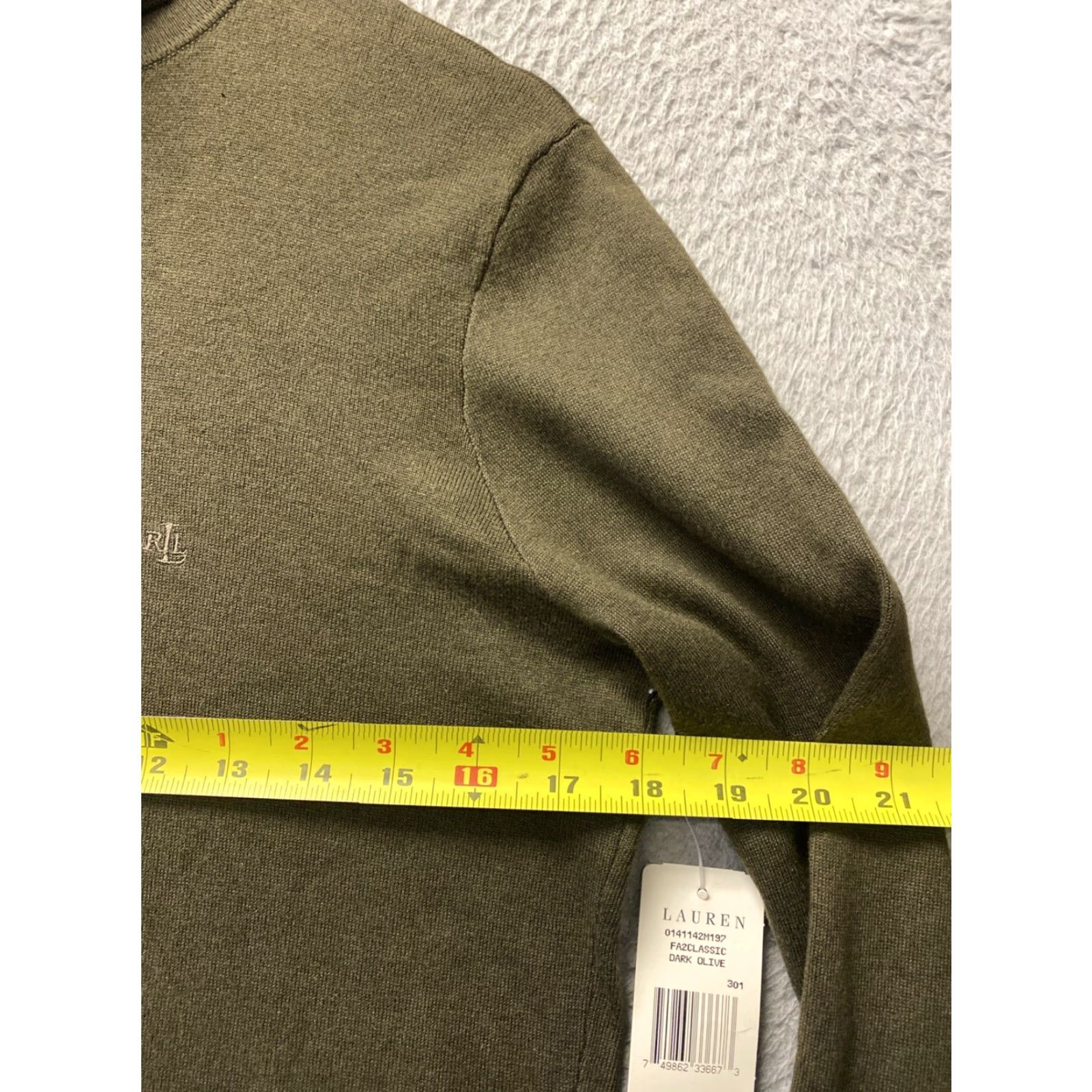 Ralph Lauren Ralph Lauren Sweater Unisex Adults M Dark Olive Knit Turtleneck Pullover 159-27 Size M / US 6-8 / IT 42-44 - 4 Thumbnail