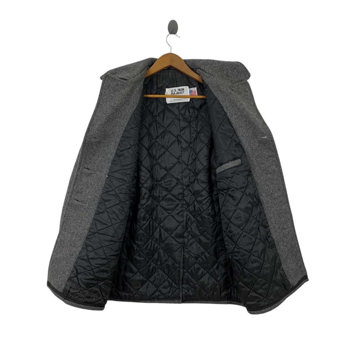 Schott Vintage SCHOTT US 740N Made In Usa Army Wool Peacoat Jacket Size US S / EU 44-46 / 1 - 3 Thumbnail
