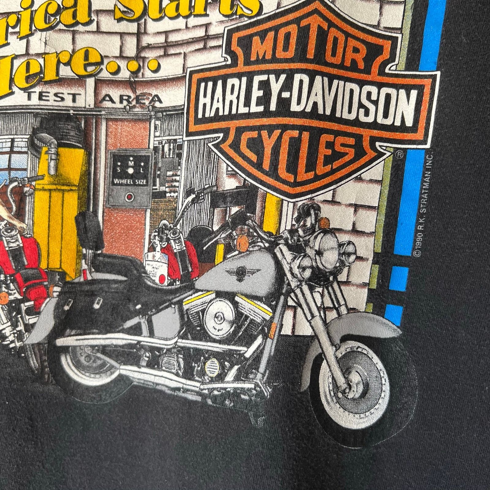 Harley Davidson 90s Harley-Davidson Tee | America Starts Here | York PA | L Size US L / EU 52-54 / 3 - 8 Thumbnail