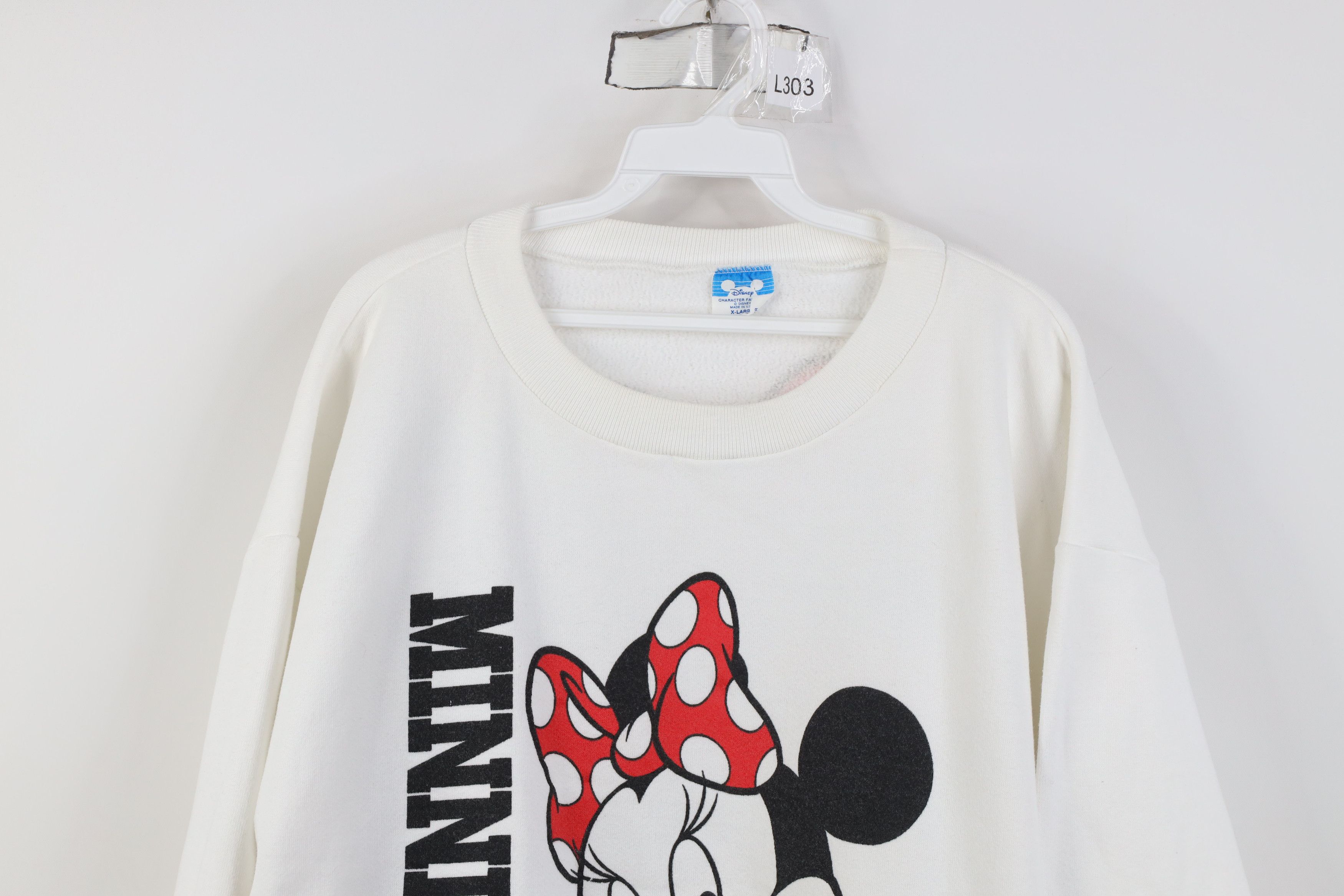 Disney Vintge 80s 90s Disney Jumbo Minnie Mouse Crewneck Sweatshirt Size XL / US 12-14 / IT 48-50 - 2 Thumbnail