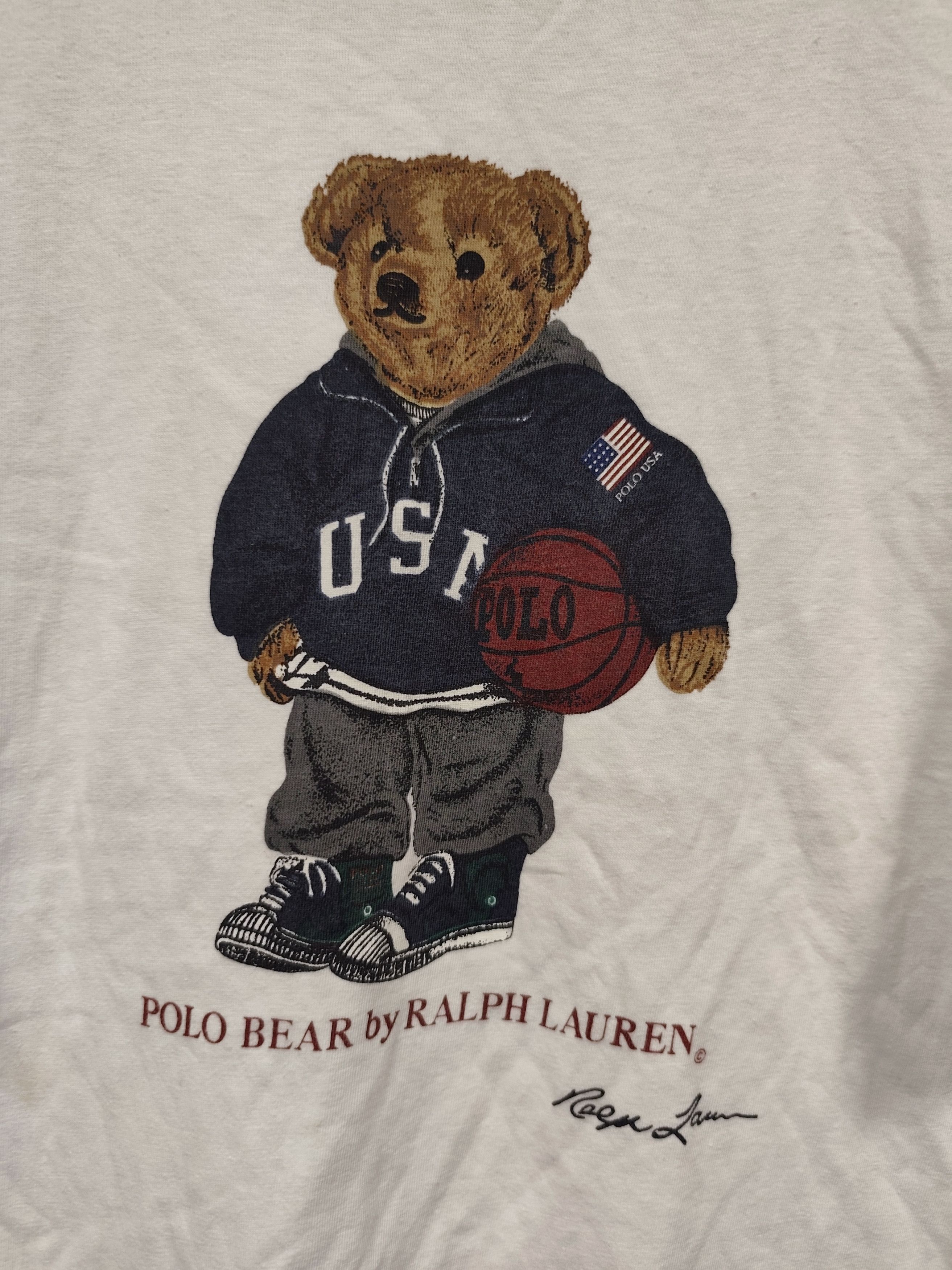 Polo Ralph Lauren Vintage 90s t shirt polo bear by ralph lauren Size US M / EU 48-50 / 2 - 2 Thumbnail