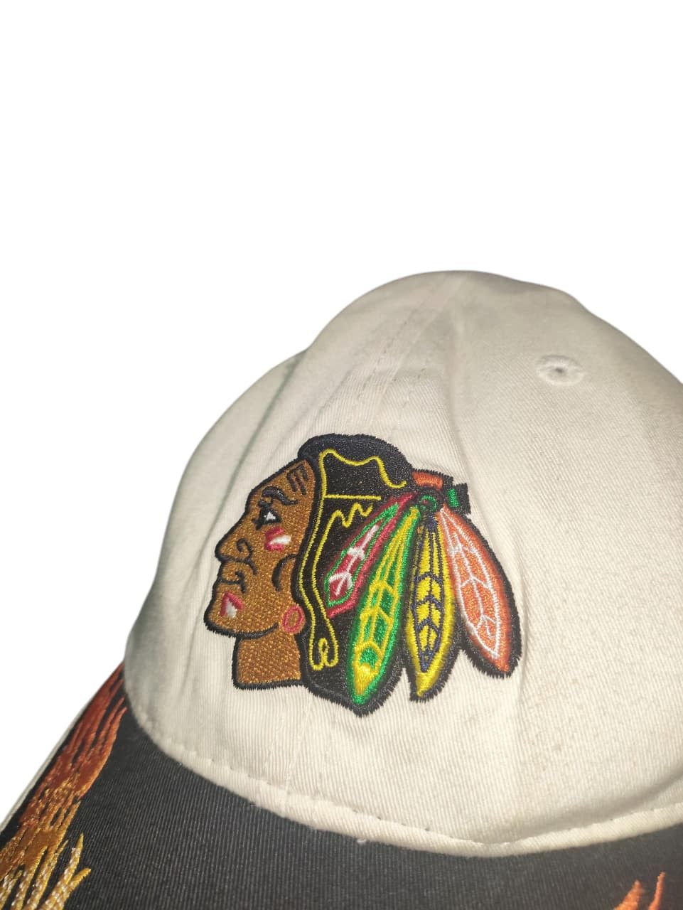 Vintage Vintage Chicago Blackhawks Flame Cap Size ONE SIZE - 2 Thumbnail