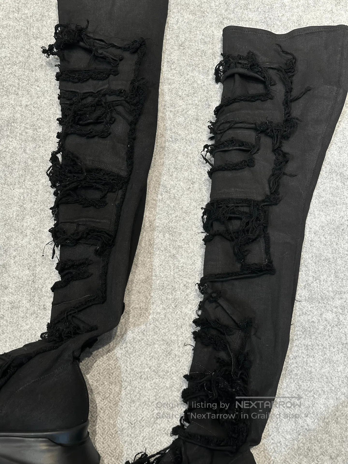 Rick Owens Drkshdw Rick Owens Platform Distressed Elastic Boots. Size US 7 / EU 40 - 2 Thumbnail