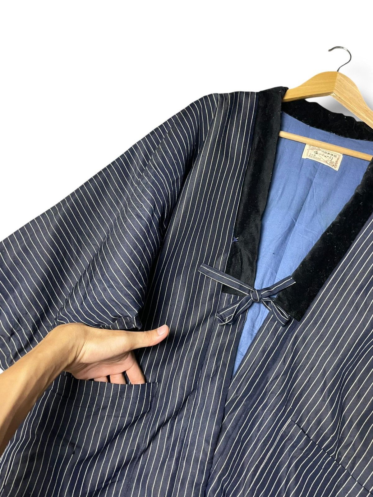 Japanese Brand × Vintage Japanese Brand Striped Men’s Kimono Outerwear (5) Size US M / EU 48-50 / 2 - 8 Thumbnail