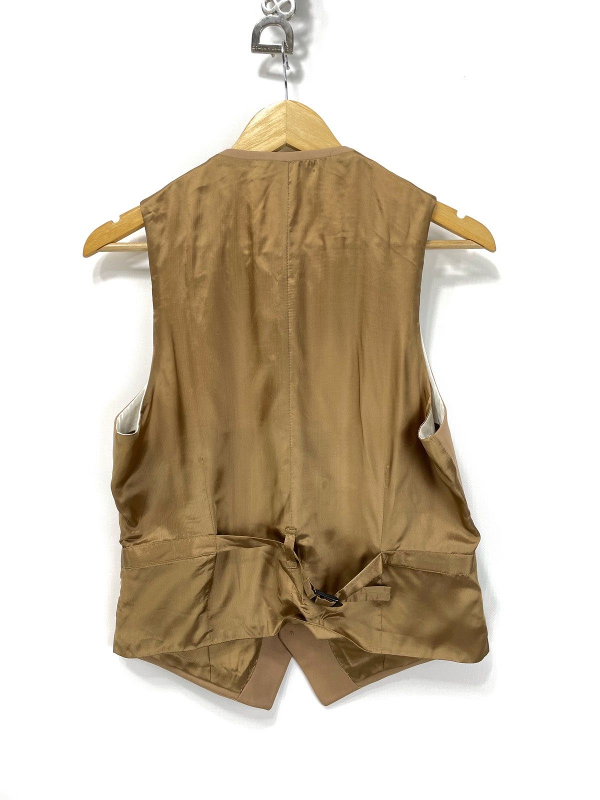 H&M × Maison Margiela Maison Martin Margiela x H&M Tan Wool Vest – Size 46 Size L / US 10 / IT 46 - 3 Thumbnail