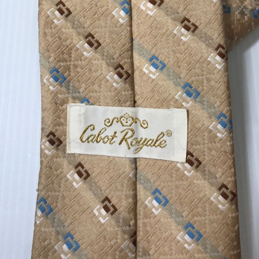 Other Cabot Royale Vintage Geometric Striped Necktie Size ONE SIZE - 3 Thumbnail