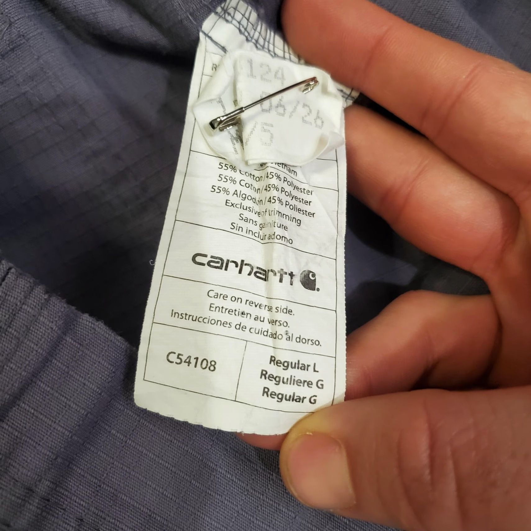 Carhartt Carhartt Cargo Pants Mens 39x29 Gray Elastic Waist Ripstop Workwear Relaxed Pants Regular L Gray Carhartt Logo Pockets Workwear Mens Size US 33 - 7 Thumbnail