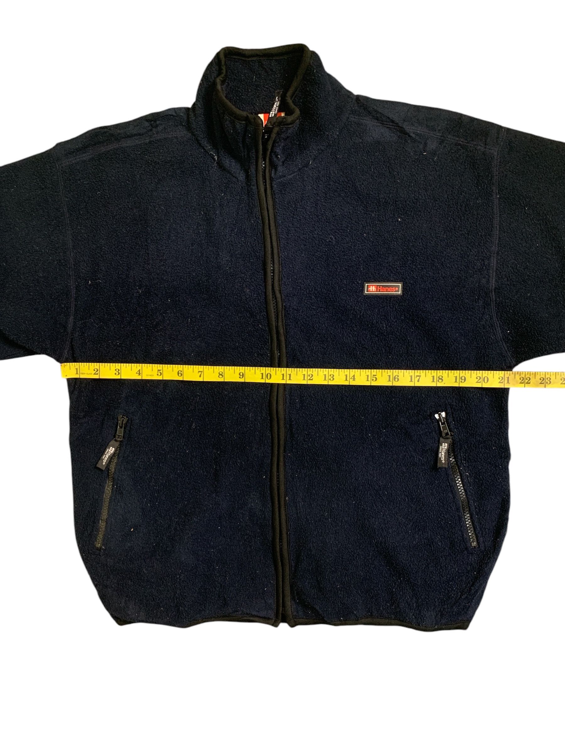 Hanes × Vintage Rare Design Vintage Hanes Fleece Zipper Sweater Size US M / EU 48-50 / 2 - 10 Thumbnail