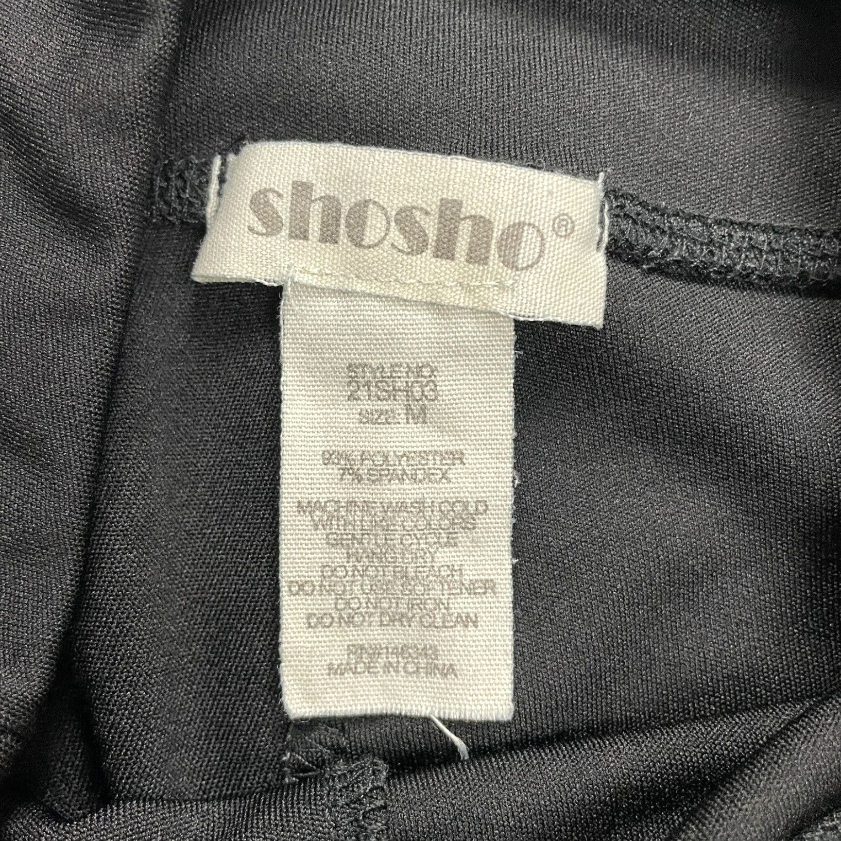 Vintage Shosho Compression Bike Shorts Womens M Black High Rise Pockets 26x7 Active Small Shosho Womens Medium Black High Rise Pockets Active 26x7 Size 32" / US 10 / IT 46 - 5 Thumbnail