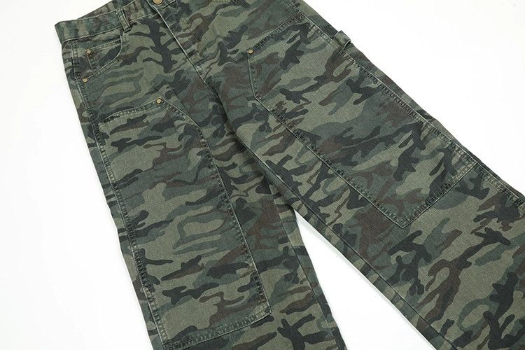 Designer × Japanese Brand × Vintage camo faded skate pattern baggy pants Size US 32 / EU 48 - 5 Thumbnail