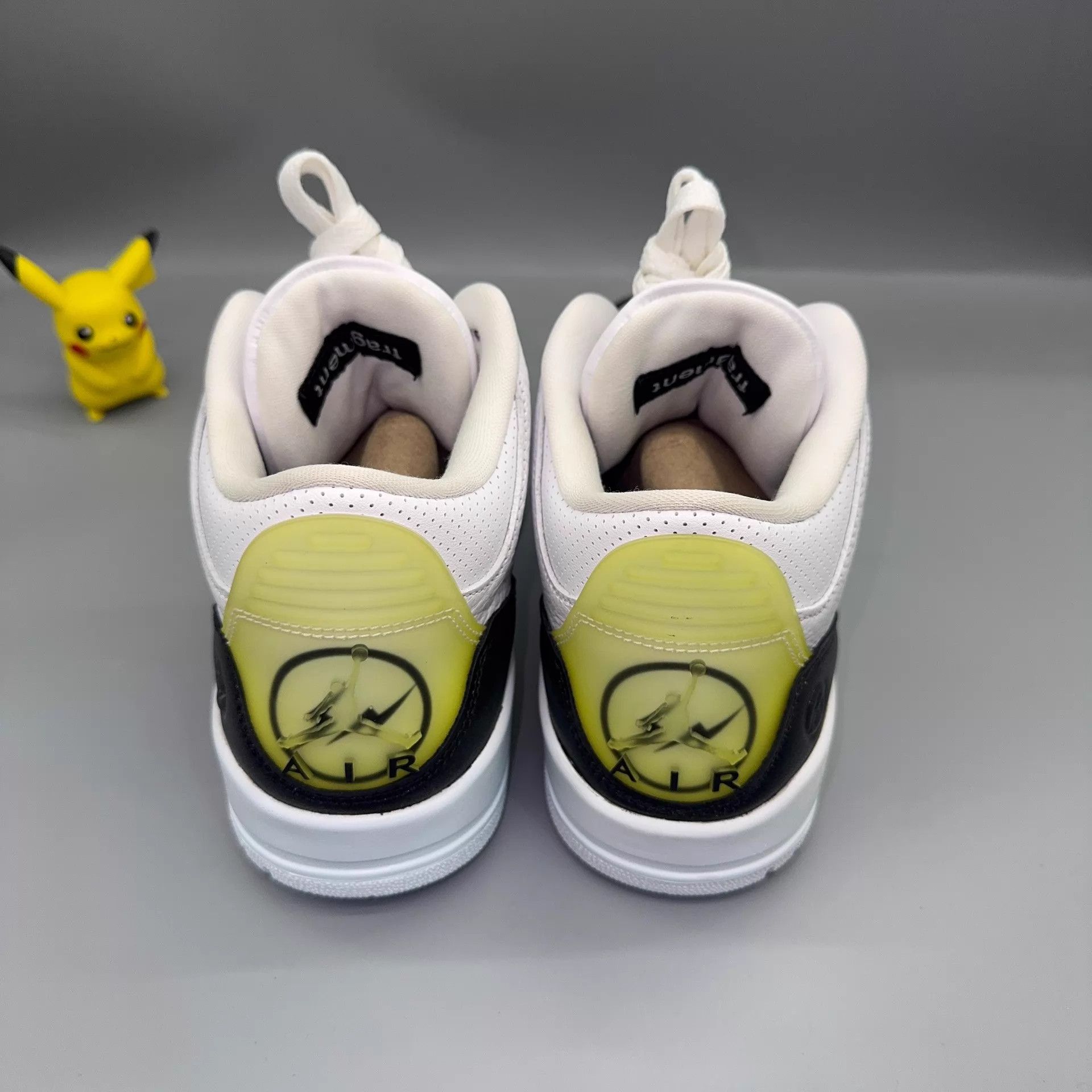 Nike Jordan AJ3 x Fragment Design Black White 38 Size US 5.5 / EU 38 - 3 Thumbnail