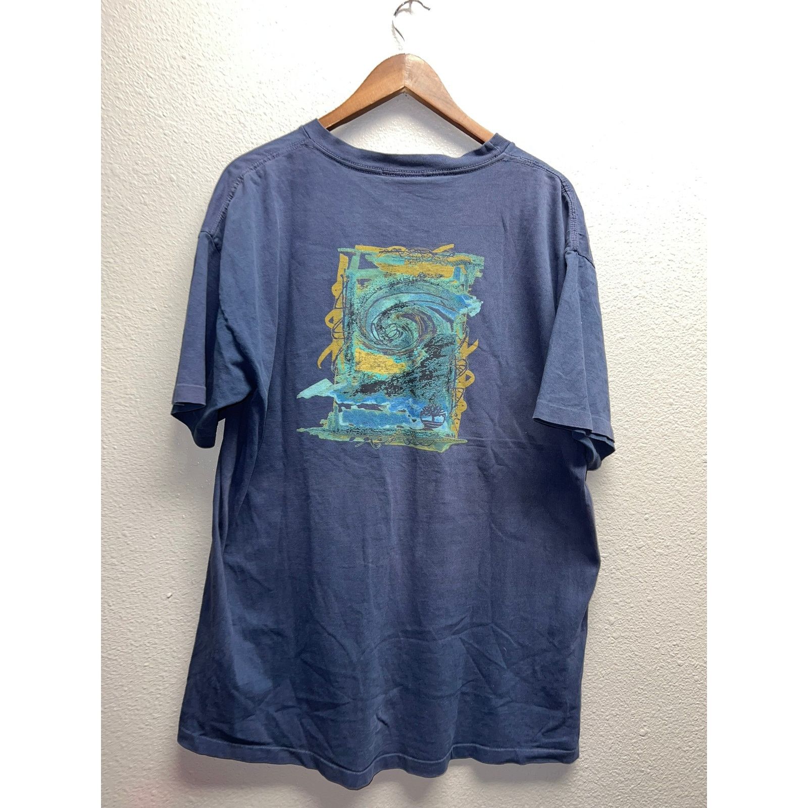 Timberland Vintage Timberland Weathergear Shirt Blue Surf Art Tee VTG X Size US XL / EU 56 / 4 - 1 Thumbnail