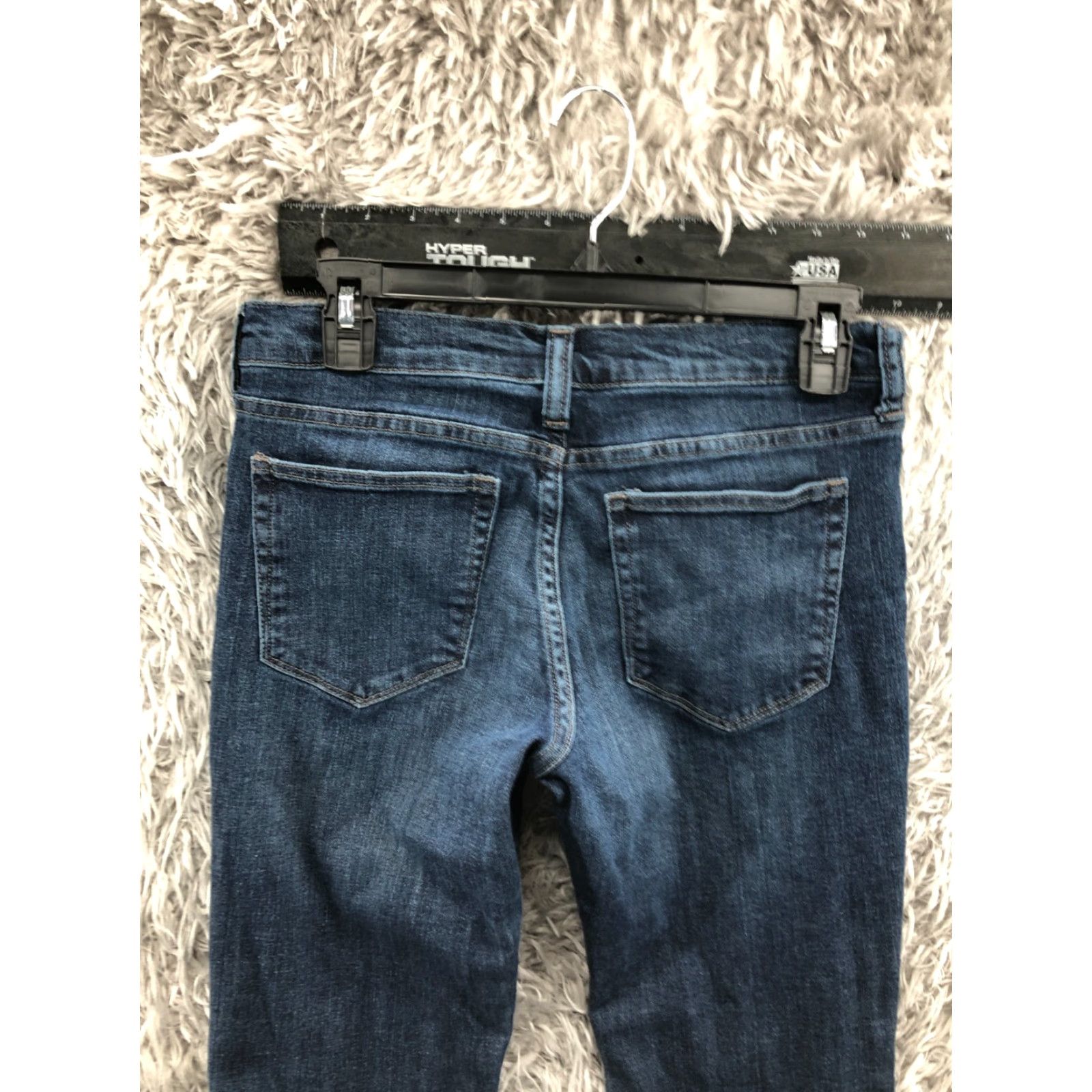 Banana Republic VINTAGE Banana Republic Slim Boot Jeans Size 4 Womens Slim Blue Jeans 28in Waist 30in Inseam Mid Rise Bootcut Denim Cotton Size 27" / US 4 / IT 40 - 7 Thumbnail