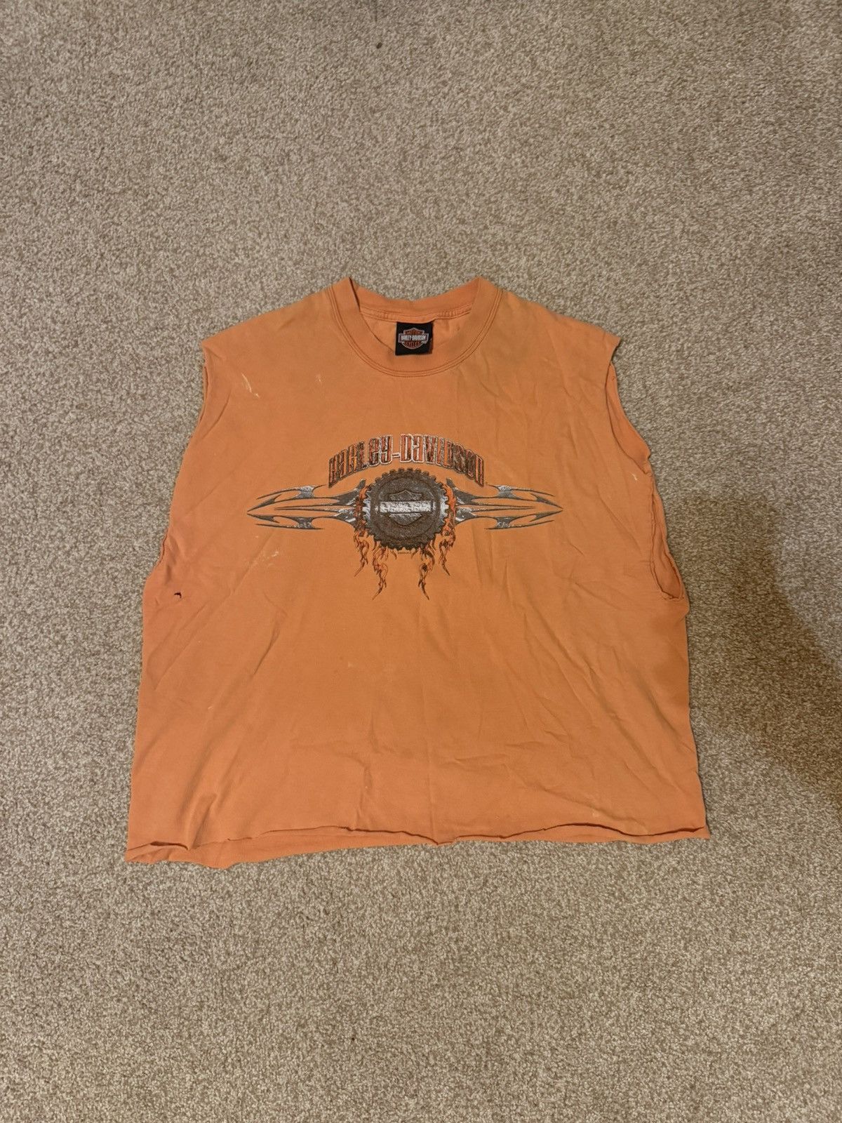 Harley Davidson Vintage Harley-Davidson Cut-Off Tank Size US XL / EU 56 / 4 - 1 Thumbnail