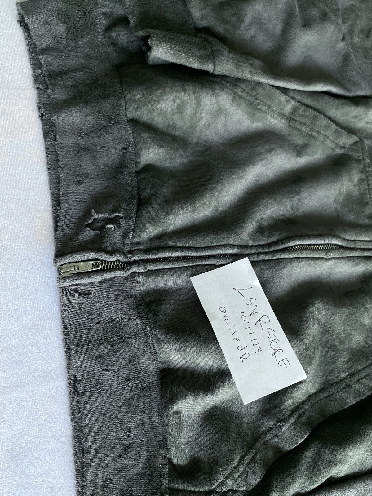 Balenciaga BALENCIAGA Destroyed Mud Gaffer Zip Hoodie Grey Medium Size US M / EU 48-50 / 2 - 6 Thumbnail