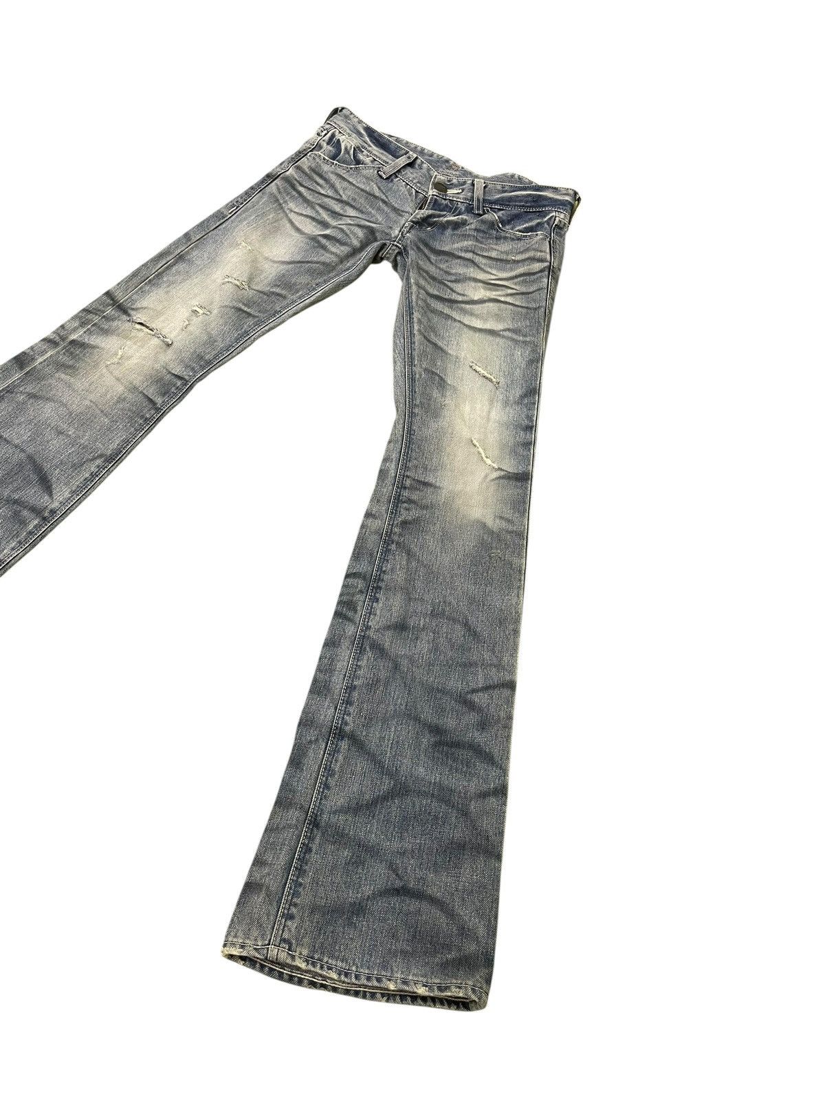 Japanese Brand Flare Jeans Murder License Honeycomb Loe Rise Boot Cut 1🟦6 Size US 28 / EU 44 - 3 Thumbnail