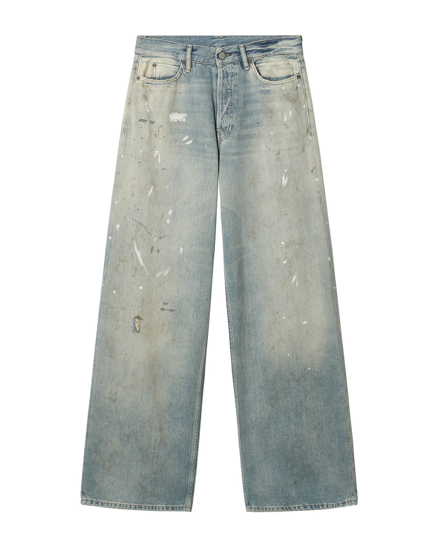 Acne Studios Acne Studios 1981 BAGGY FIT Splatter Distressed Design Jeans Size 24" / US 00 / IT 34 - 1 Thumbnail