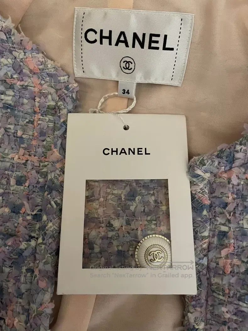 Chanel Chanel Lavender purple silhouette jacket Size XXS / US 00 / IT 34 - 5 Thumbnail