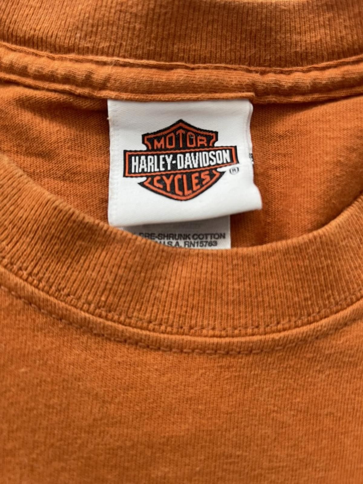 Harley Davidson Vintage Jacox Harley-Davidson Rust Orange Tee – Graphic Size US L / EU 52-54 / 3 - 3 Thumbnail