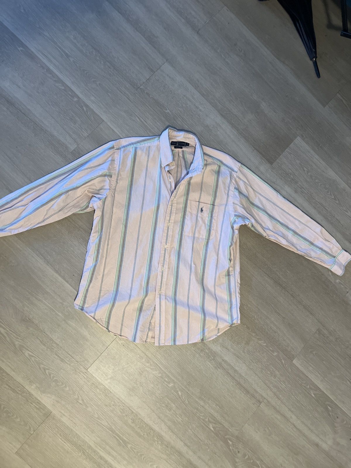 Polo Ralph Lauren × Ralph Lauren × Vintage Vintage Ralph Lauren Pink Shirt Size US L / EU 52-54 / 3 - 2 Thumbnail