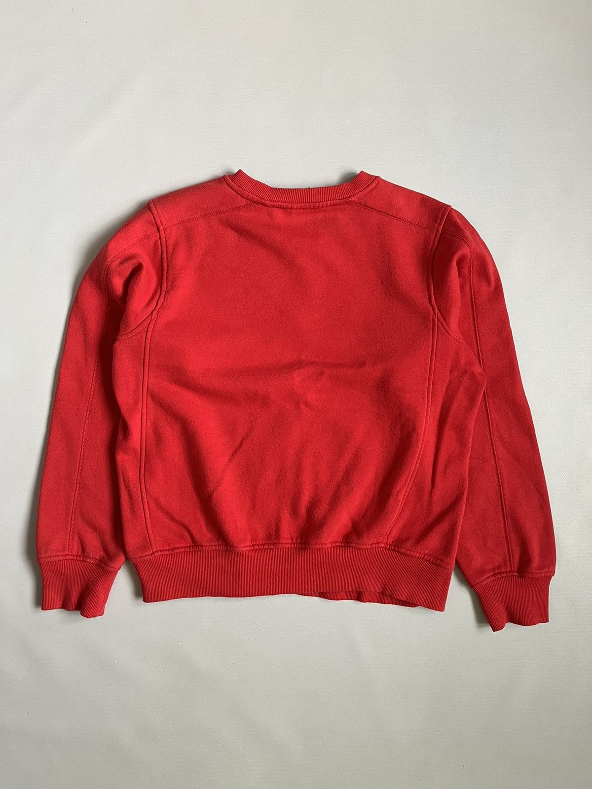 Nike × Vintage Vintage Y2K Unisex Nike Big Swoosh Red Sweatshirt Size US M / EU 48-50 / 2 - 11 Thumbnail