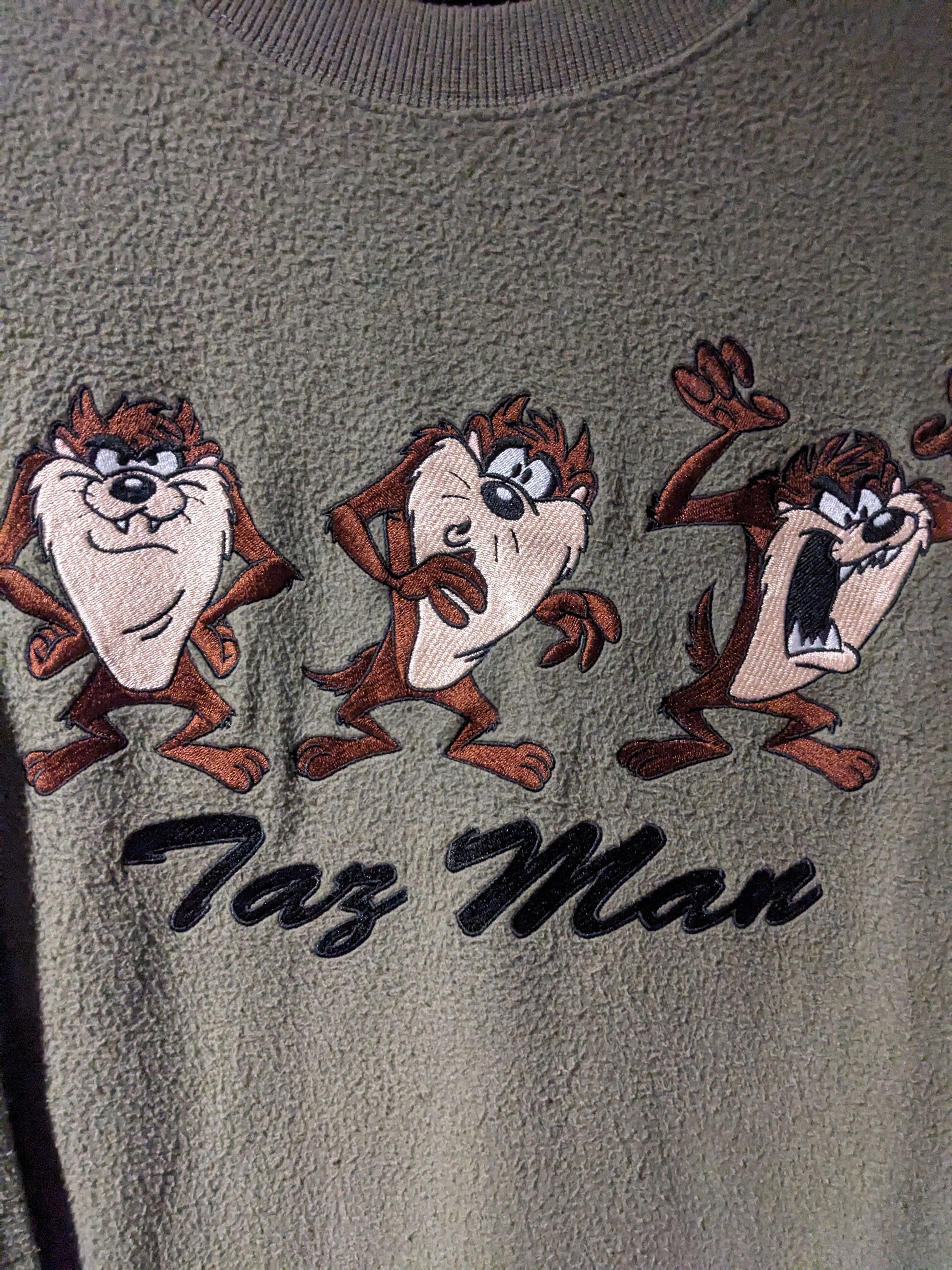 Cartoon Network Vintage 1995 Taz Looney Tunes Cartoon Network Sweatshirt Size US L / EU 52-54 / 3 - 2 Thumbnail