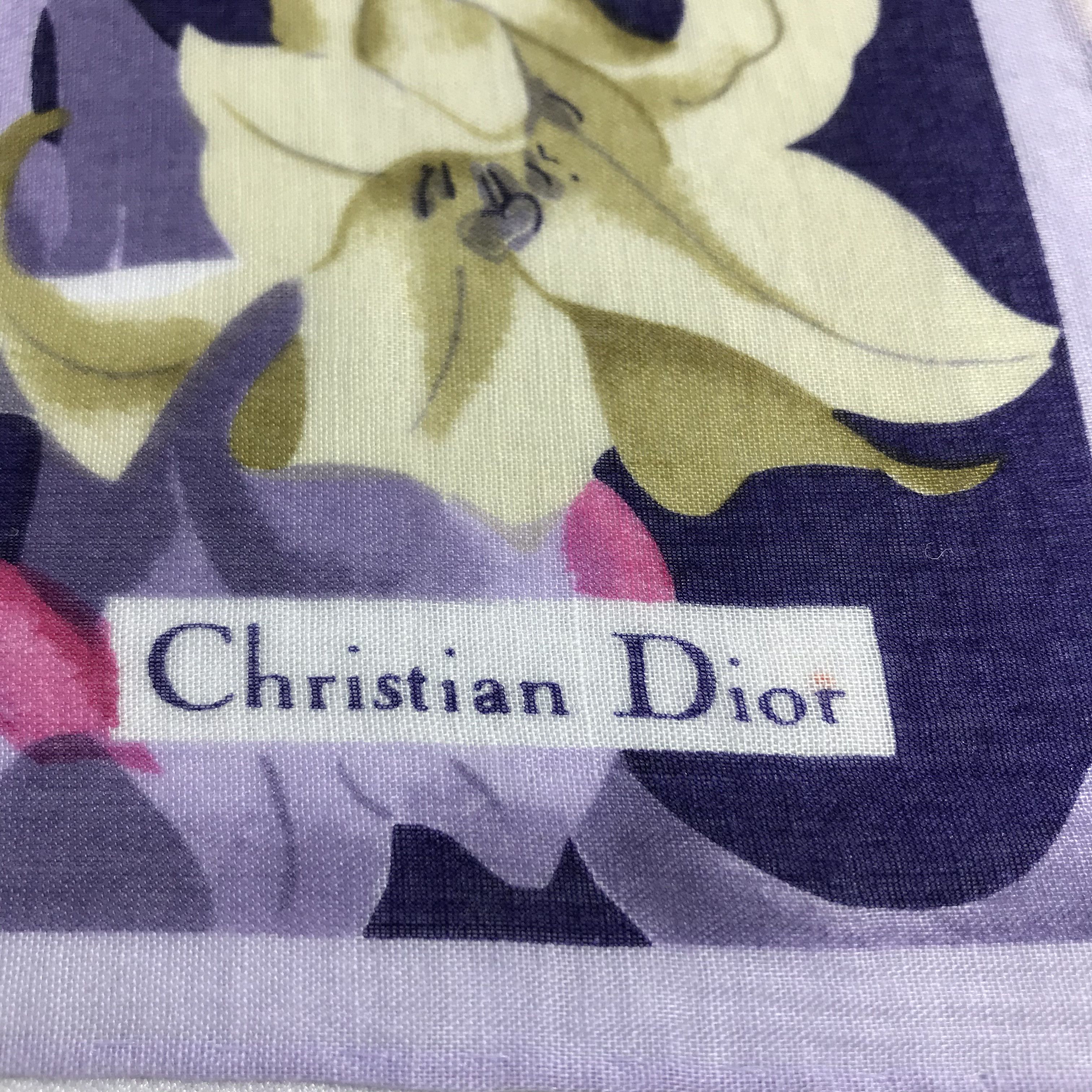 Christian Dior Monsieur Christian Dior Handkerchief Neckerchief Bandana H1048 Size ONE SIZE - 3 Thumbnail