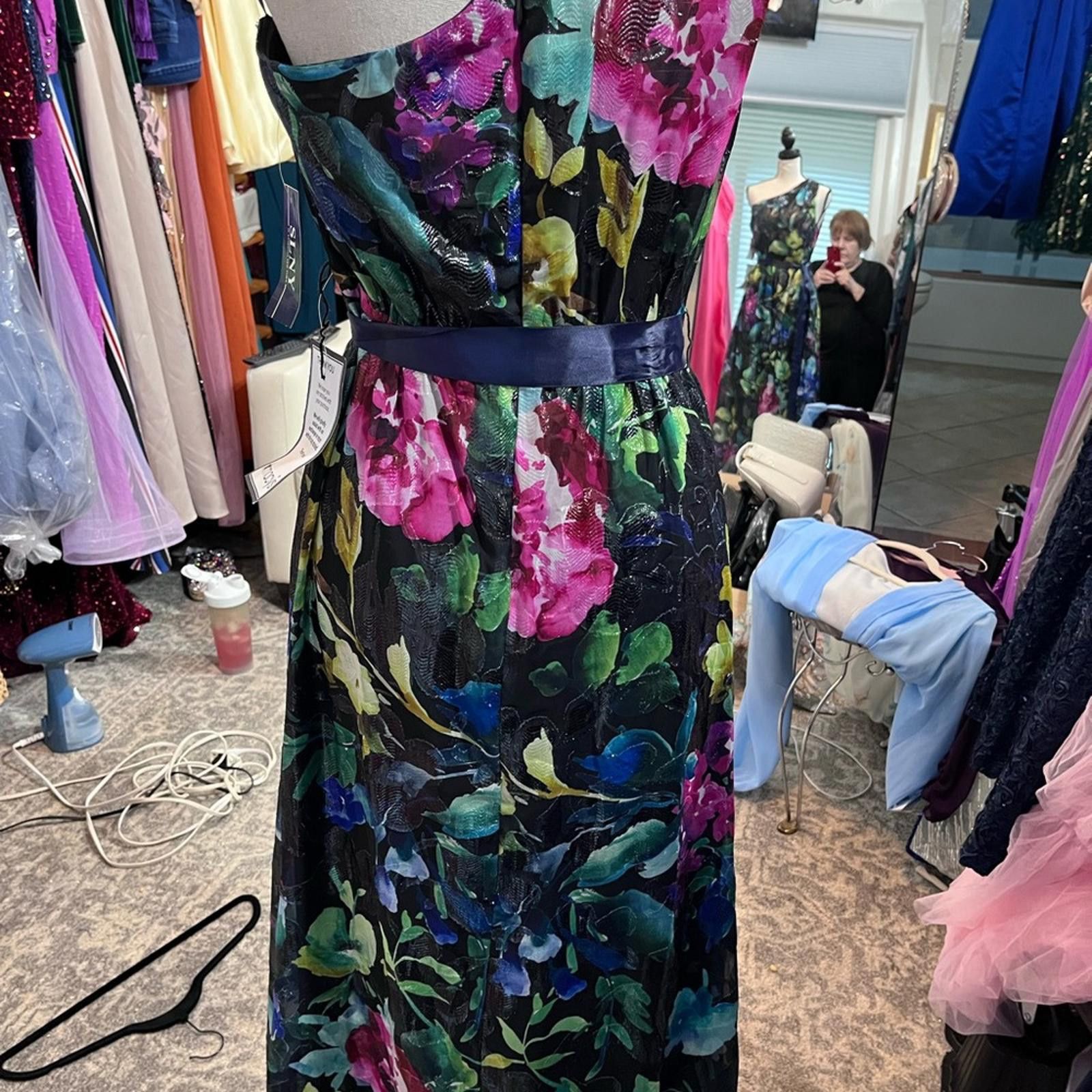 Floral Strapless Dress