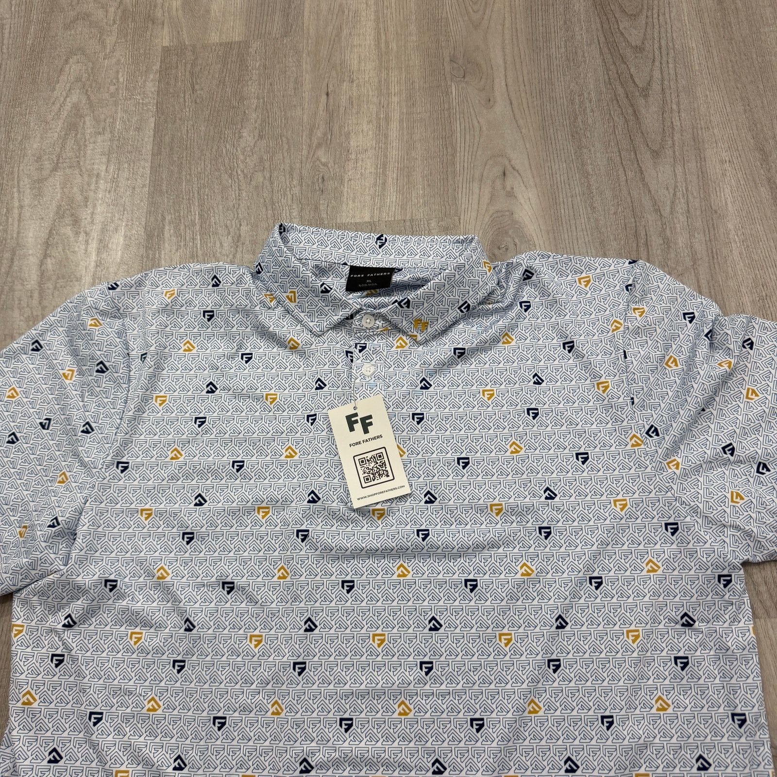Vintage Fore Fathers Polo Shirt Men's Extra Large Geometric NEW Size US XL / EU 56 / 4 - 2 Thumbnail