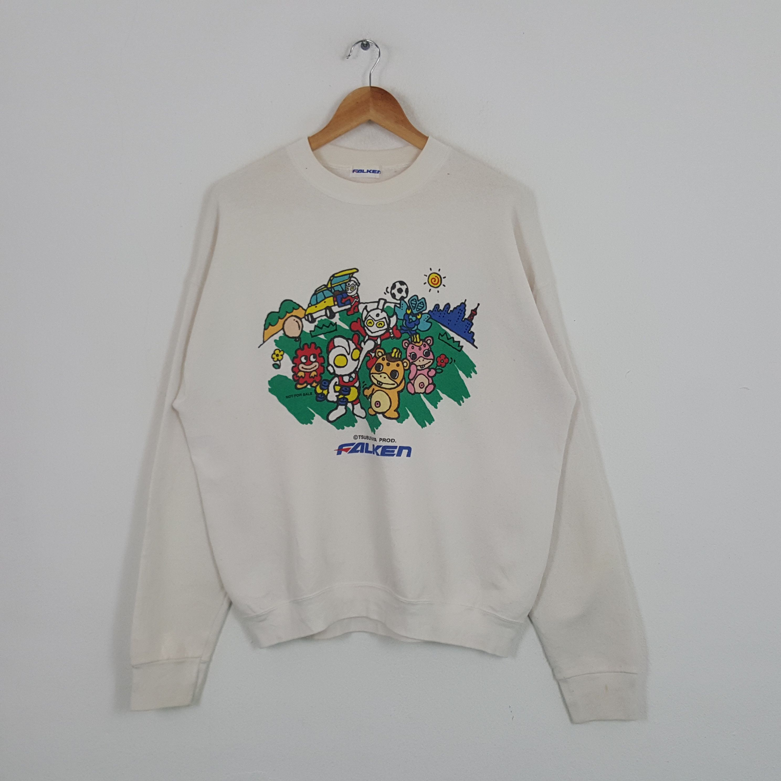 Japanese Brand × Vintage Vintage Falken Formula One Racing Team Sweatshirt Size US L / EU 52-54 / 3 - 1 Thumbnail