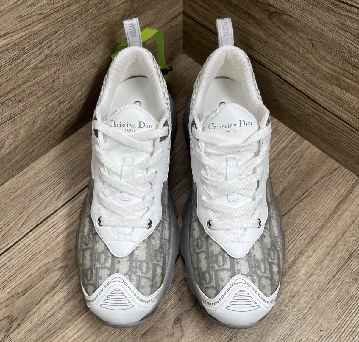 Dior Dior Vibe Grey And White All-over Print Sneakers J41 Size US 8 / EU 41 - 3 Thumbnail