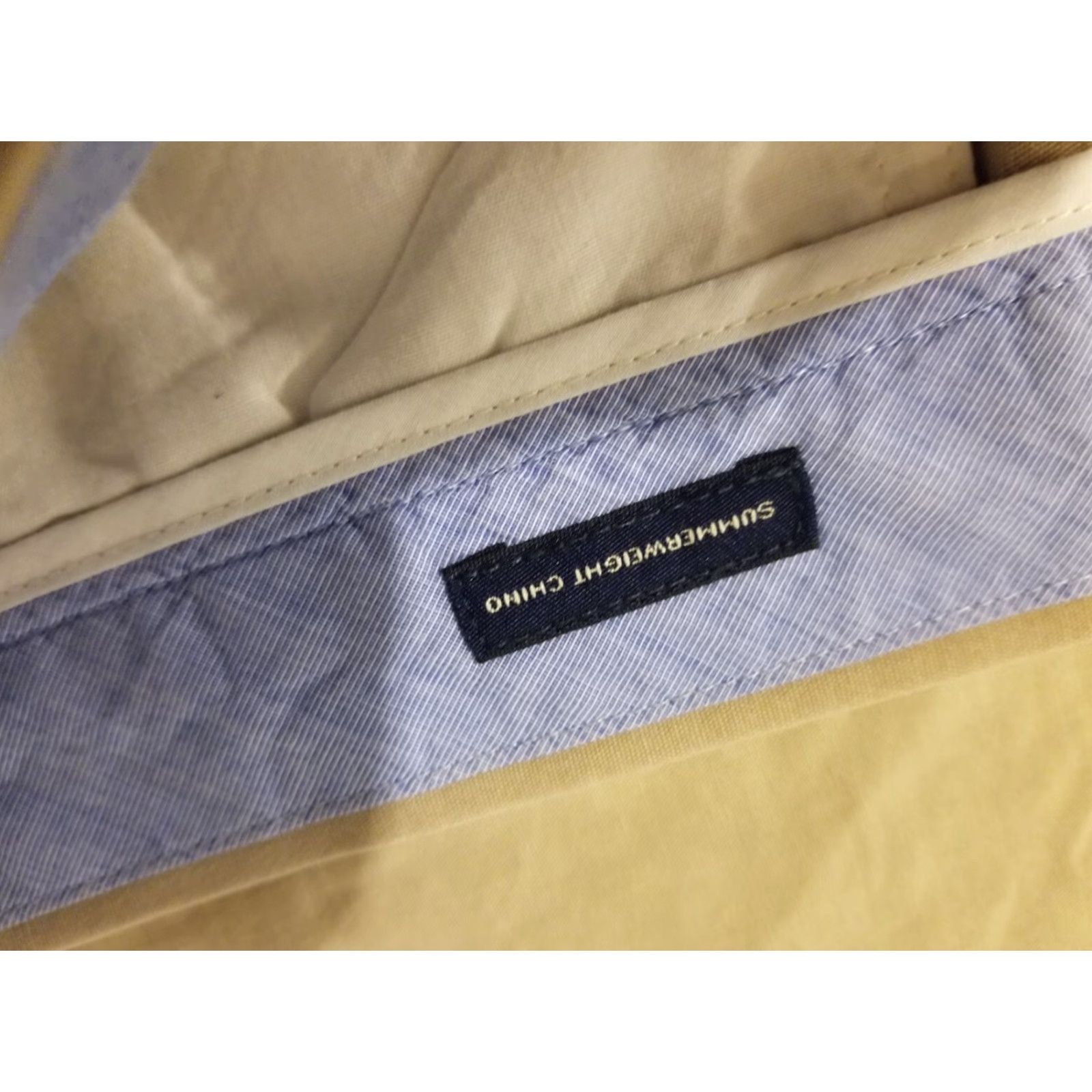 J.Crew VINTAGE Mens J. Crew Khaki Dress Pants 34x30 Cotton Slack Chino Trouser Stretch 35x28 Size US 34 / EU 50 - 7 Thumbnail