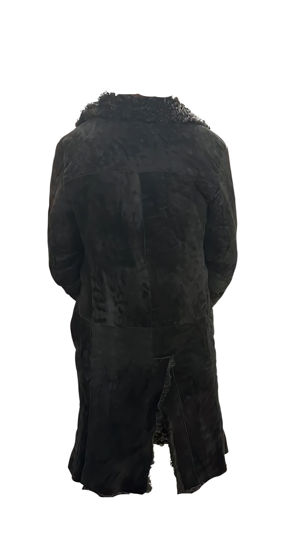 Emporio Armani MONGOLIAN LAMB FUR REVERSIBLE SUEDE HEAVY COAT Size US S / EU 44-46 / 1 - 4 Thumbnail