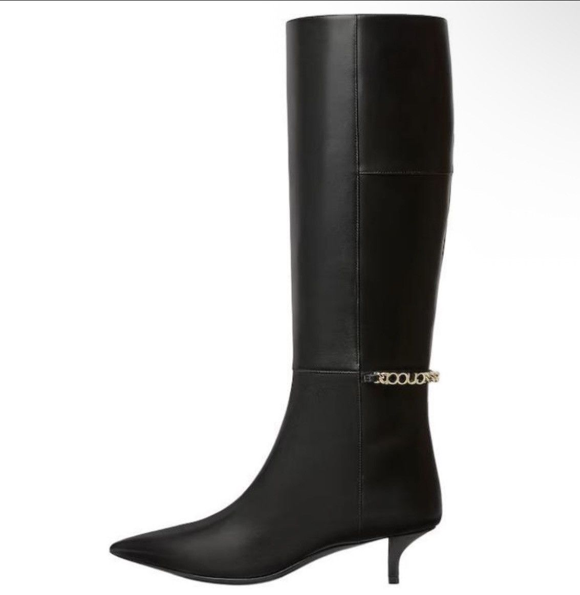 Gucci Gucci Signoria Black Leather Knee-High Boots 4.5cm Size US 6 / IT 36 - 3 Thumbnail